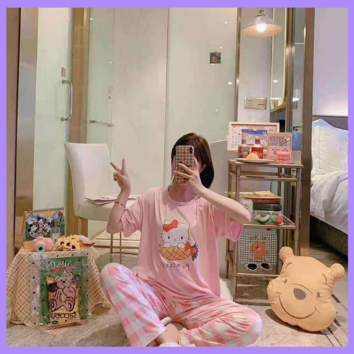 R & M Closet / Pink Kitty / Oversized Shirt / Pajama / Pajamas