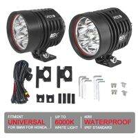 40W ไฟตัดหมอกรถจักรยานยนต์ LED เสริมสำหรับ Honda CRF1000L CB500X CB500F CB650R NC750X NC700X สำหรับ BMW R1200GS R1250GS Adventure