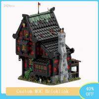 NEW LEGO MOC medieval street scene series city town block THE CRUSADERS INN building block model childrens building blocks DIY toy gift