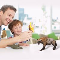 Hot Selling 3.4Inch Animal PVC Hyena Model Figure Kids Preschool Figurine Toy Decor Gift DH