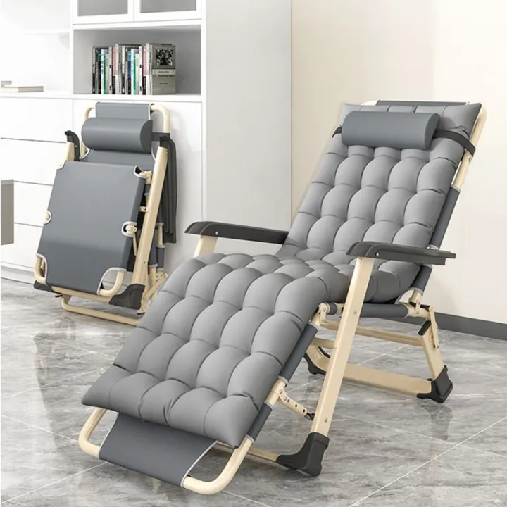 Folding Chair Folding Bed 300kg Loadbearing Outdoor Reclining Foldable