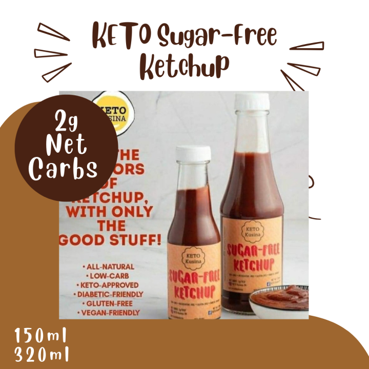 Keto Kusina SugarFree Ketchup (GlutenFree/Diabetic Friendly) Lazada PH