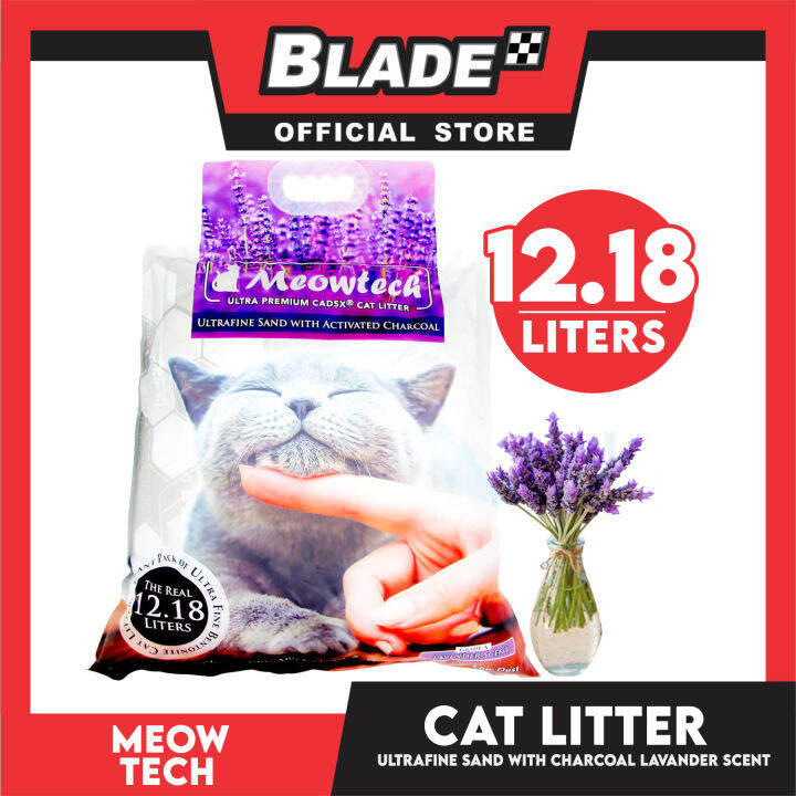 Meowtech Ultra Premium Cat Litter 12.18L (Lavender Scent) UltraFine