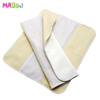 5Pcs Trifold Diape Insert Hemp Bamboo Cotton Baby Ecological Diaper Cloth Pocker Nappy OS Fast Absorbency Washable 35X30cm