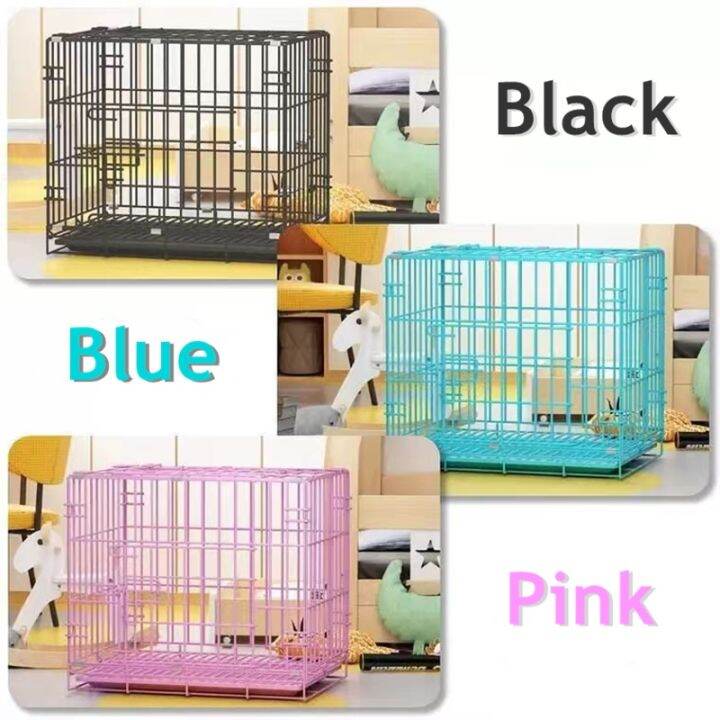 Pet Cage Dog Cage Cat Cage for Dog with Poop Tray Heavy Duty Pet