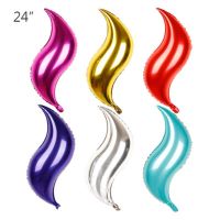 24 Inch S Shaped Balloon Fishtail Wave Shaped BALLOON Birthday Wedding Theme Party Layout Supermarket Promotion Children 39;s Toys