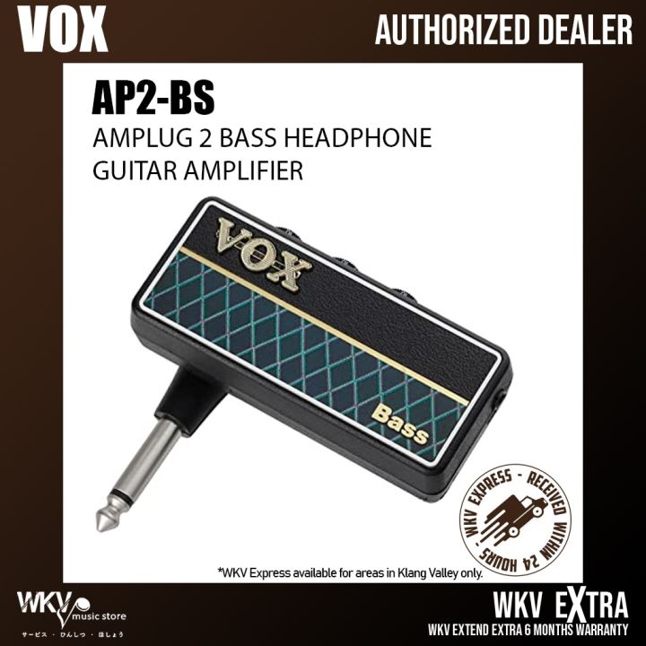 VOX amPlug AP2-BS BASS Guitar Headphone Practice Amp 9 x Rhythms 3