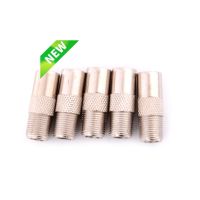 5Pcs F Type Male Plug Connector Socket to RF Coax TV Aerial Female RF Adapters Aluminium Alloy