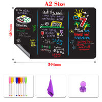 A2 Size Chalkboard for Kids Magnetic Blackboard Menu Fridge Sticker School Supplies Dust-free Chalk Board Pen Chalk Board Coach