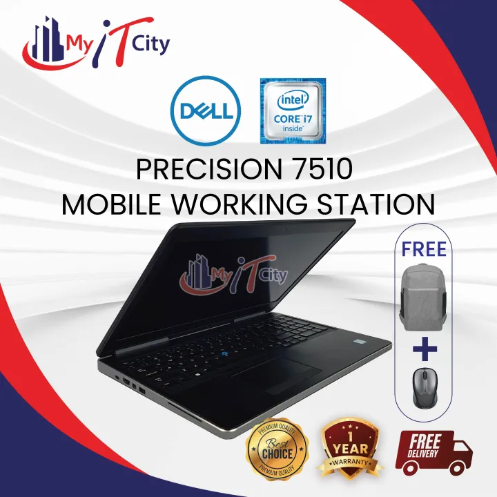 DELL PRECISION 7510 Mobile Workstation Intel i7 6th Gen/ 16GB RAM