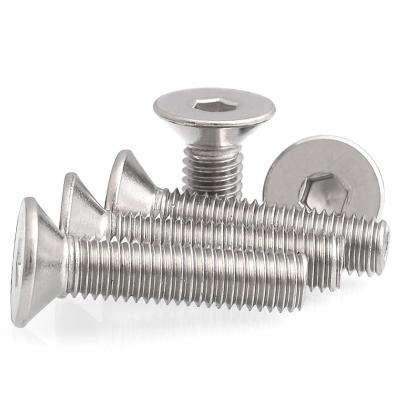 M4 M5 304 Stainless Steel DIN7991 Hexagon Hex Socket Head Flat Countersunk Allen Bolt Screw Nails Screws Fasteners