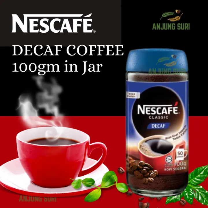 Nescafé Classic Decaf Instant Coffee 100g Nescafe Klasik Decaffinated ...