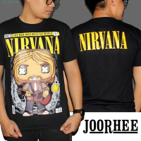 Kurt 2023！New！Nirvana Cobain Musik Tercetak Cotton Short Sleeve T-shirt High quality products （Freeprinting of names）