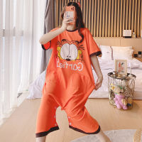 Couple Pajamas Jumpsuit Sleepwear Women Men Cartoon Tigger Pyjamas Shorts Homewear Korean Lovers Nightgowns Pajama 5XL