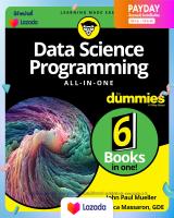 (หนังสืออังกฤษมือ 1) Data Science Programming All-in-One for Dummies (For Dummies (Computer/tech)) [Paperback]
