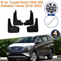 4x Mudflaps สำหรับ Toyota Rush 2018 ~ 2022 Daihatsu Terios F800 F850อุปกรณ์เสริม Perodua Aruz Splash Guards Mud Flap Mudguards Fender