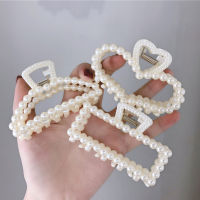 Pota Imitation Pearl Hair Claw for Party Elegant Women Large Hair Claw Elegant