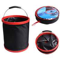 1Pc Black Durable Multi-function 12L Portable Folding Bucket Car Wash Large Bucket Outdoor Camping Fishing Bucket Cleaning Tools