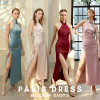 BlossomDaisy - เดรสไปงานรุ่นใหม่ล่าสุด PARIS DRESS (4สี) เดรสยาวสำหรับงานเลี้ยงงานปาร์ตี้ แบบคล้องคอเปิดหลังสวยเซ็กซี่มากๆ (NEW) (HOT)