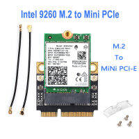 Intel 9260 Mini PCI-E Wi-Fi 6อะแดปเตอร์ไร้สายบลูทูธ5.1 Wifi การ์ด AX200NGW 802 .11ax/ac 160Mhz 2.4G/5G Windows10