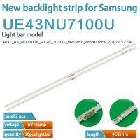 2pcs Led Backlight Strips New light bar AOT 43 NU7100F BN96-45954A UE43NU7100U 7120U 6V 28 Lamps