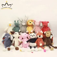 I Love Daddy&Mummy Kawaii Striped Fox Plush Toys For Children Stuffed Animals Soft Panda Bunny Plush Toys Kids Infant Sleeping Doll Toy