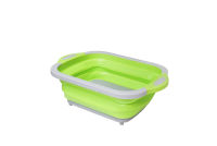 Folding Chopping Foldable Cutting Board Fruits Vegetables Wash Drain Silicone Storage Basket Kitchen Organizer Basin Dish Tub