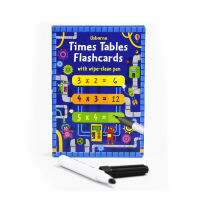 Usborne times tables flash cards childrens Enlightenment cards math multiplication learning words early childhood English Enlightenment picture books learning while practicing English original imported childrens books