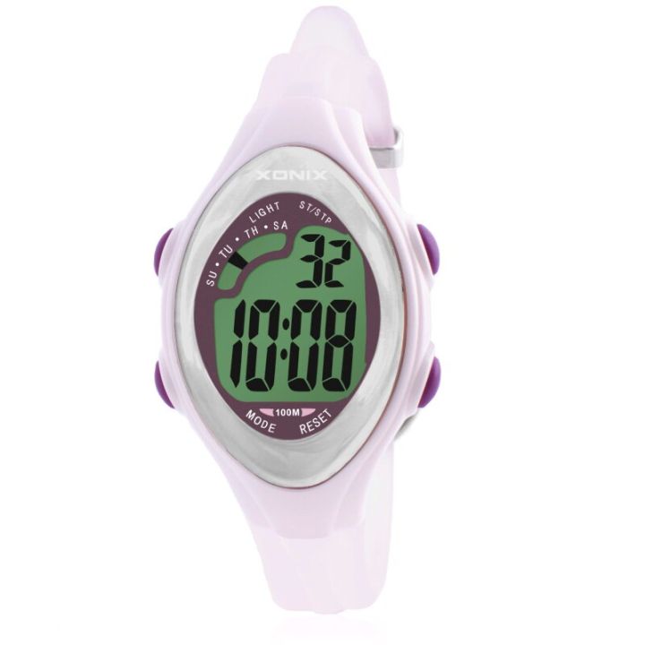 นาฬิกาจับเวลา2023ทองสำหรับนักเรียนหญิงดิจิทัลนาฬิกากันน้ำ100เมตรว่ายน้ำนาฬิกาดำน้ำ-ae
