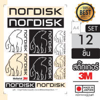 sticker สติกเกอร์แค้มปิ้ง ลาย Nordisk แบบ SET A4  สติ๊กเกอร์ติดได้ทุกที่ กันน้ำ กันแดด