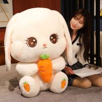 【CW】30/40/50CM Kawaii Cute Rabbit Holding Carrot Plush Toys Stuffed Soft Animal Pillow Lovely Dolls for Children Girlfriend Gifts