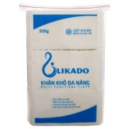 Khăn vải khô đa năng cho bé likado 300g kích thước14x20cmkhoảng 270 tờ5 gói