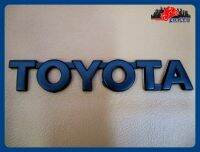 "TOYOTA" VIGO LOGO EMBLEM "BLACK" STICKER  size 15x2.5 cm. (1 SET) // โลโก้ สติ๊กเกอร์ ข้อความ TOYOTA สีดำ พร้อมกาวติด