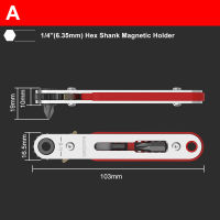 3Choices Mini Magnetic Ratchet Wrench 14" Hex Shank Screwdriver Handle For Narrow Space DIY Hand Tools Set