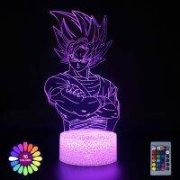 Anime 3D Lamp Night Light Boys Girls Manga Gift Touch Mode Led Color Changing Table Lamp Room Bedroom Desk Decor Gifts For Kids Night Lights