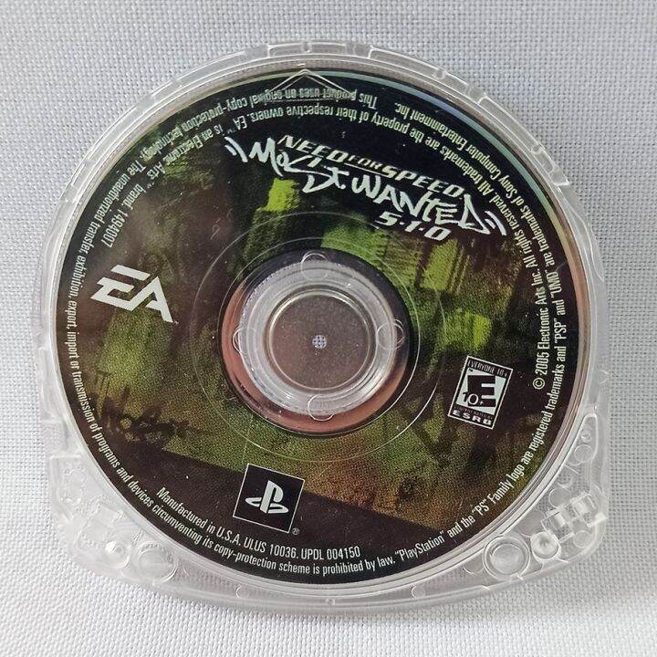Need For Speed Most Wanted 510 PSP Playstation Portable UMD Video