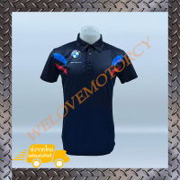 เสื้อยืดแขนสั้น POLO BMW JT-0861 เนื้อผ้าโพลีเอสเตอร์สแปนเด็กซ์ นุ่มลื่นแห้งไว ซับเหงื่อ สวมใส่สบาย