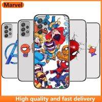 ✓❀△ Marvel hero śliczne obudowa telefonu kadłub do Samsung Galaxy A70 A50 A51 A71 A52 A40 A30 A31 A90 A20E 5G a20s czarna skorupa sztuki komórki Cove