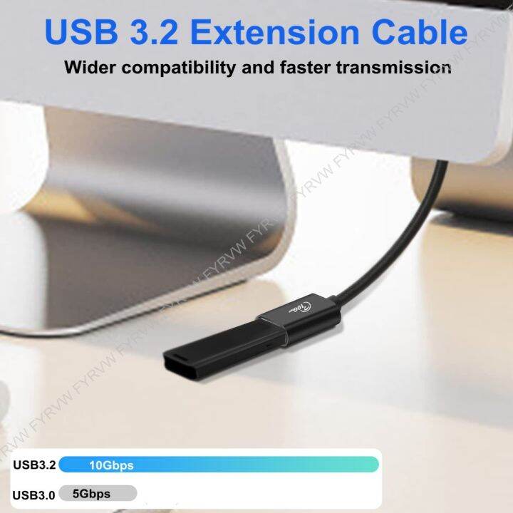 chaunceybi-usb-extender-cable-10gbps-extension-usb3-2-usb3-0-flash-drive-for-webcam-gamepad-data-hub-cord