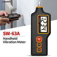 SNDWAY Digital Vibration Meter SW-63A ความแม่นยำสูง Vibrometer 0.1-199.9M /S² เครื่องวิเคราะห์การสั่นสะเทือนแบบใช้มือถือ Vibrator Tester