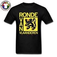 Mens Cool Tee Shirt Homme Tour of Flanders Logo T Shirts 100 Cotton Men T Shirt Geek Tops Shirts 2019 Newest Designer