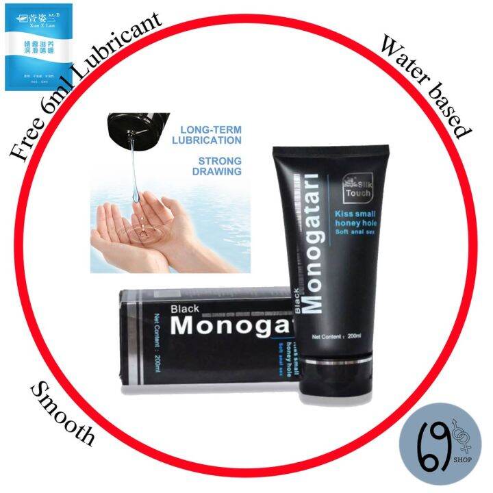 69 Shop Original Monogatari 200ml Water Based Sex Lube Silky Anal Lubricant Moisturizer With