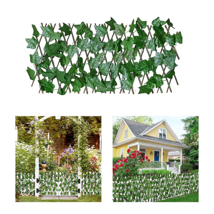 toolsnest-รั้วส่วนตัวเทียมขยายได้-ยืดได้-รั้วความเป็นส่วนตัวเทียมใบไม้เลื้อยเทียมสำหรับสวน-ลาน-ดาดฟ้า-ระเบียงบ้าน