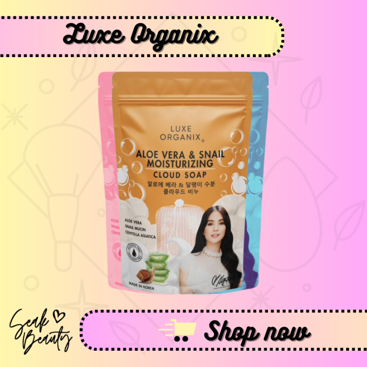 Luxe Organix Aloe Vera & Snail Moisturizing Cloud Soap 180g Lazada PH