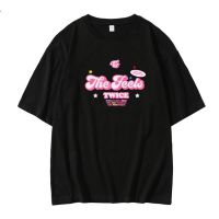 【New】เสื้อยืดผ้าฝ้ายCamiseta Con Estampado De Kpop Twice Album,Camisa 2022แบรนด์คุณภาพสูง T เสื้อลำลองแขนสั้น O-Neck แฟชั่นพิ