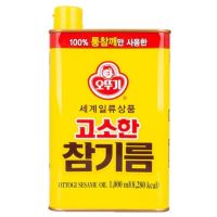 ?Import Item? 오뚜기 고소한 참기름 น้ำมันงาเกาหลี Ottogi sesame oil 1,000 ml.