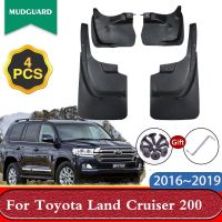 บังโคลน4X สำหรับ Toyota Land Cruiser 200 LC200 FJ200 2016 ~ 2019อุปกรณ์เสริมรถแผ่นกันโคลนล้อรถยนต์บังโคลนบานพับโคลนล้อ