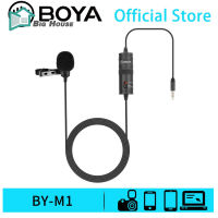 BigHouse BY-M1 Microphone 3.5mm Lavalier Studio Recording Microphone Video Equipment Compatible For Canon Dslr Camera