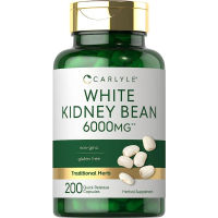 Carlyle White Kidney Bean 6,000 mg. 200 Capsules