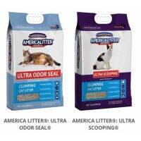 AmericaLitter Ultra Clumping Sand ทรายแมวภูเขาไฟ เกาะตัวดี ไม่เหม็น สูตรจับตัวเป็นก้อนเร็ว 18 ลิตร